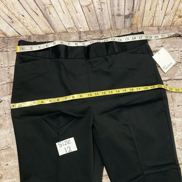 NWT 89TH+Madison ankle length cotton/Polyester/spandex,black pants size 8,10,12 - Picture 8 of 13
